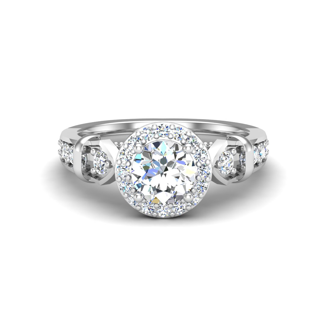 Brynn Halo Engagement Ring